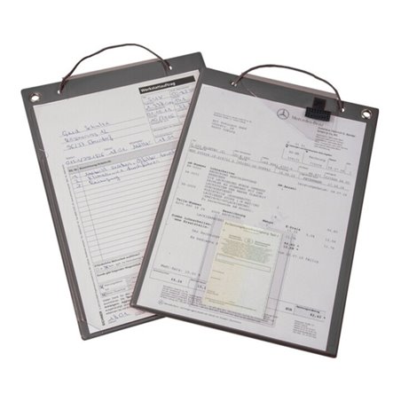 Auftragstasche m.Klettverschluss u.2 Fächer DIN A4 schwarz VE10 St.