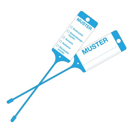 Eichner PP-Warenanhänger blau Muster