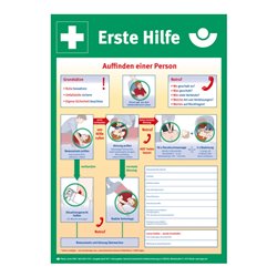 Eichner Rettungsschild Anleitung zur erste Hilfe