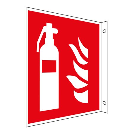Eichner Brandschutz-Fahnenschild Feuerlöscher 20x20 cm