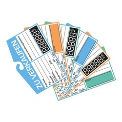 Eichner Spiegelanhänger Preisschild Digital, bla