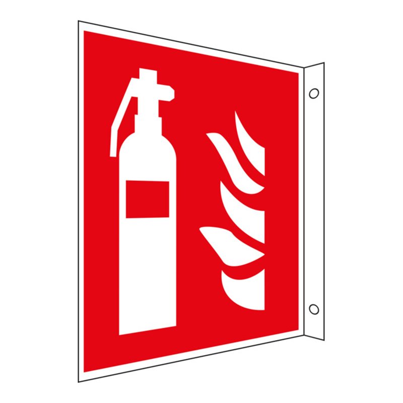 Eichner Brandschutz-Fahnenschild Feuerlöscher 30x30 cm