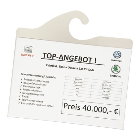 Eichner Preisblatt-Tasche A4 quer mit integriert