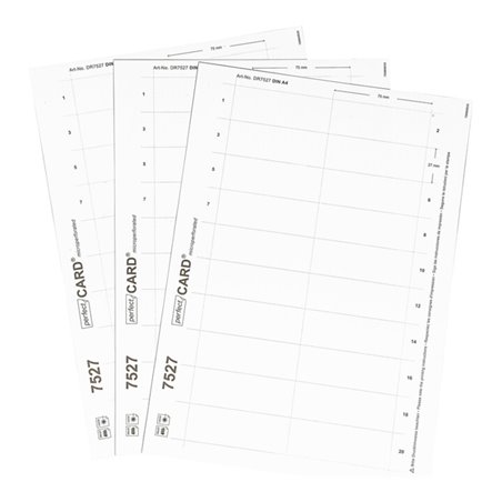 Eichner Blanko-Druckbogen für EICHNER Namenschilder Metallic