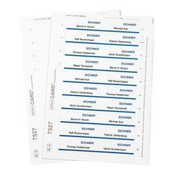 Eichner Blanko-Druckbogen für EICHNER Namenschilder Metallic