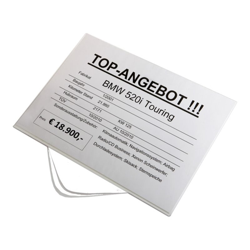 Eichner Preisblatthalter A4 Querformat für Preis