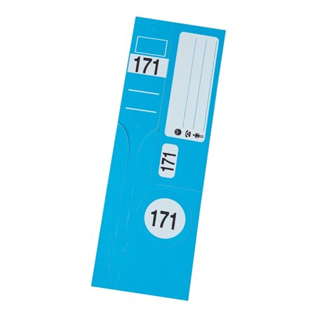 Eichner SCHÜSSELANHÄNGER-SET II blau 1-300 numm