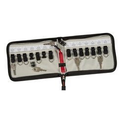 Eichner Schlüsselmappe schwarz/rot aus Polyester