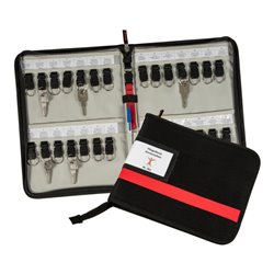 Eichner Schlüsselmappe schwarz/rot aus Polyester