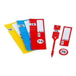 Eichner SCHÜSSELANHÄNGER-SET II rot 1-300 numme