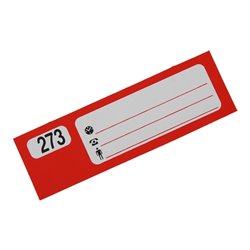 Eichner SCHÜSSELANHÄNGER-SET II rot 1-300 numme