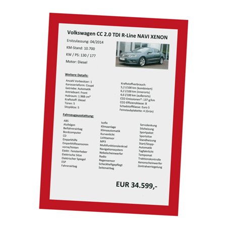 Eichner Folien-Hafttaschen rot