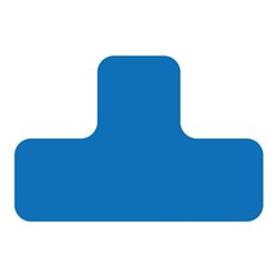 Eichner Stellplatzmarker T-Stück PVC Blau