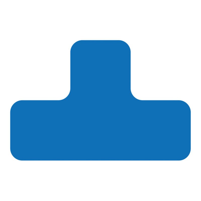 Eichner Stellplatzmarker T-Stück PVC Blau