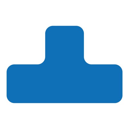 Eichner Stellplatzmarker T-Stück PVC Blau