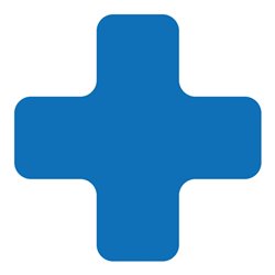 Eichner Stellplatzmarker X-Stück PVC Blau