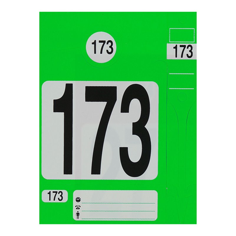 Eichner SCHÜSSELANHÄNGER-SET grün 1-300 nummeri