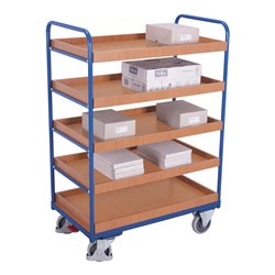 VARIOfit Etagenwagen, hoch, 5 Tabletts