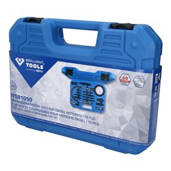 Brilliant Tools Kompressionstester-Satz für Diesel Motoren, 13-tlg