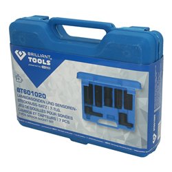 Brilliant Tools Lambdasonden und Sensoren-Stecknuss-Satz, 7-tlg