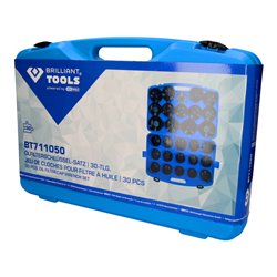 Brilliant Tools Ölfilterschlüssel-Satz, 30-tlg