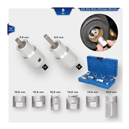 Brilliant Tools Federbein-Werkzeug-Satz, 8-tlg