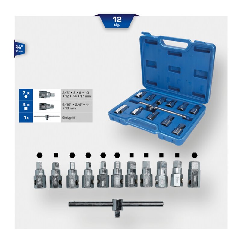 Brilliant Tools Öldienst-Stecknuss-Satz, 12-tlg