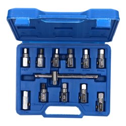 Brilliant Tools Öldienst-Stecknuss-Satz, 12-tlg