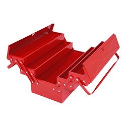 KS Tools Werkzeugkiste Metall mit 5 Fächer, Breite 200 mm, Höhe 190 mm