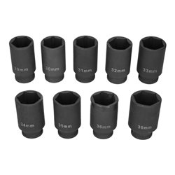 Brilliant Tools Antriebswellen-Stecknuss-Satz, 9-tlg