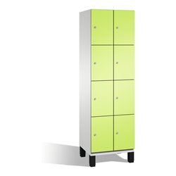C+P Fächerschrank Cambio auf Füßen 8 Fächer Front Viridingrün Korpus Lichtgrau