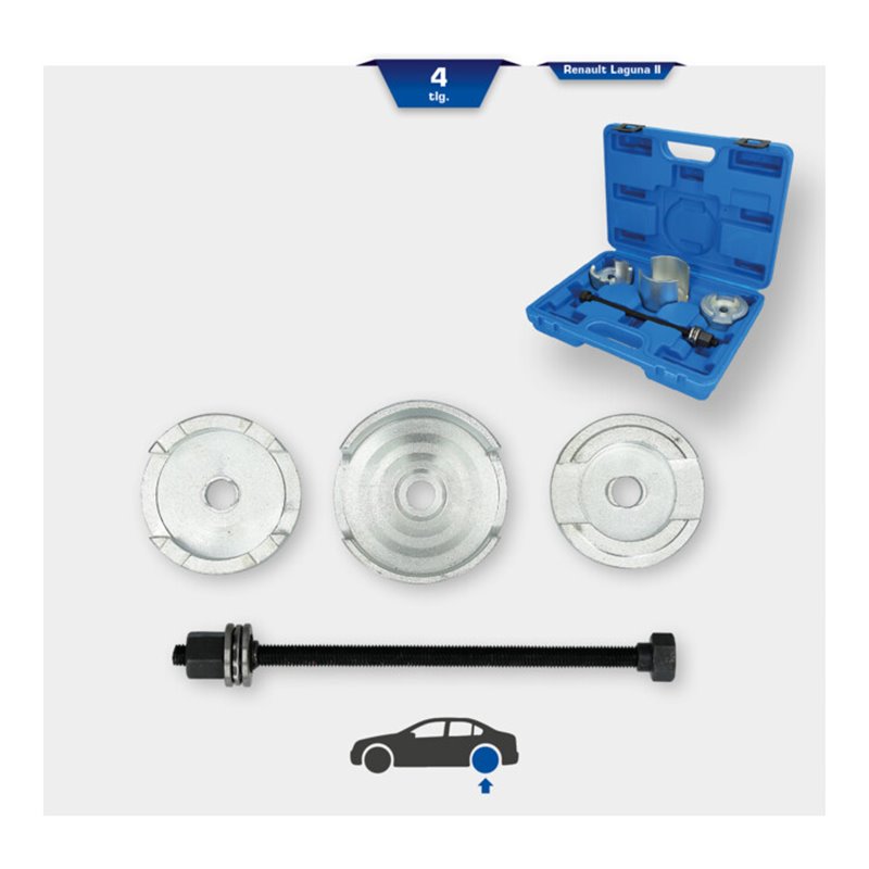 Brilliant Tools Silentlager-Werkzeug-Satz, für Renault, 4-tlg