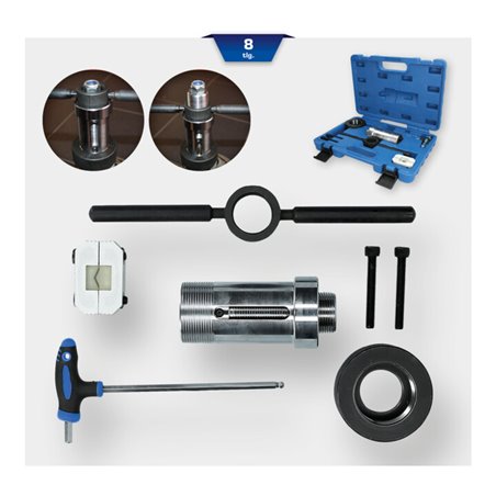 Brilliant Tools Montagewerkzeug für Stoßdämpfer mit Zuganschlagsfeder, 8-tlg