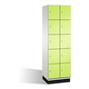 C+P Fächerschrank Cambio auf Sockel 10 Fächer Front Viridingrün Korpus Lichtgrau