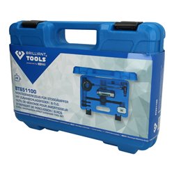 Brilliant Tools Montagewerkzeug für Stoßdämpfer mit Zuganschlagsfeder, 8-tlg