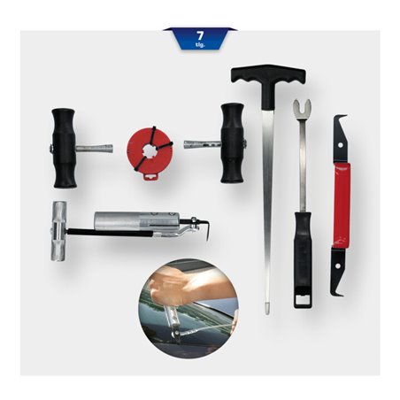 Brilliant Tools Windschutzscheiben-Ausbau-Satz, 7-tlg