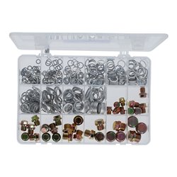 Brilliant Tools Ölablassschrauben und Dichtungen-Sortiment, 543-tlg