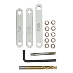 Brilliant Tools Reparatursatz für Bremsgewinde, M9 x 1,25, 16-tlg