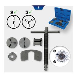 Brilliant Tools Universal-Bremskolben-Rückstellwerkzeug-Satz, 5-tlg