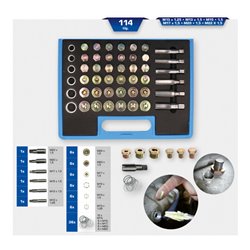 Brilliant Tools Reparatursatz für Öl-Ablassschrauben-Gewinde, 114-tlg