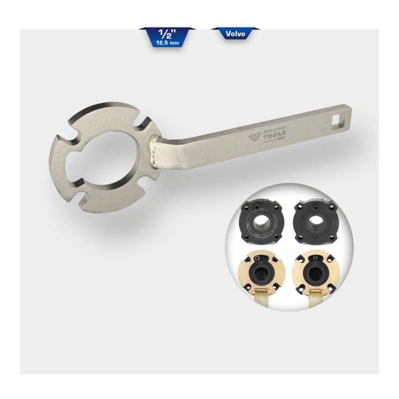 Brilliant Tools Schwingungsdämpfer-Halteschlüssel für Ford und Volvo
