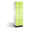 C+P Fächerschrank Cambio auf Sockel 8 Fächer Front Viridingrün Korpus Lichtgrau