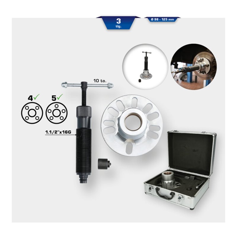 Brilliant Tools Hydraulischer Ausdrücker für Antriebswellen, 98 mm - 12,5 cm