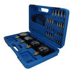 Brilliant Tools Synchron-Vergaser-Testgerät, mit 4 Synchronuhren, 26-tlg