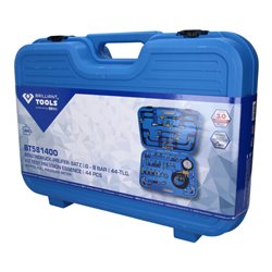 Brilliant Tools Benzindruck-Prüfer-Satz, 0 - 8 bar, 44-tlg