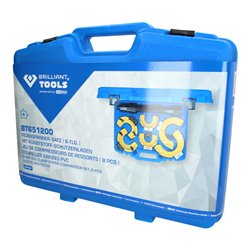 Brilliant Tools Federspanner-Satz, 15-tlg, mit Kunststoff-Schutzeinlagen