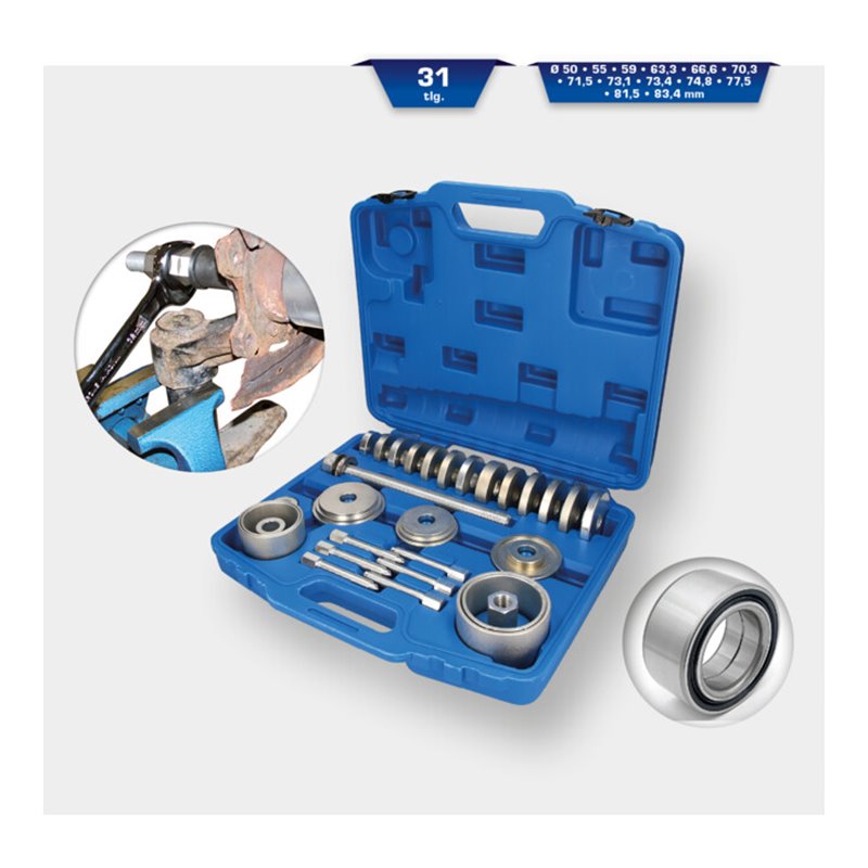 Brilliant Tools Radlager-Werkzeug-Satz, 31-tlg