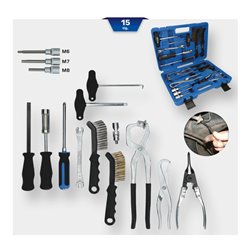 Brilliant Tools Universal-Bremstrommel und Bremsscheiben-Werkzeug-Satz, 15-tlg