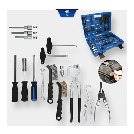 Brilliant Tools Universal-Bremstrommel und Bremsscheiben-Werkzeug-Satz, 15-tlg