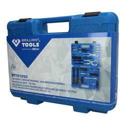 Brilliant Tools Universal-Bremstrommel und Bremsscheiben-Werkzeug-Satz, 15-tlg